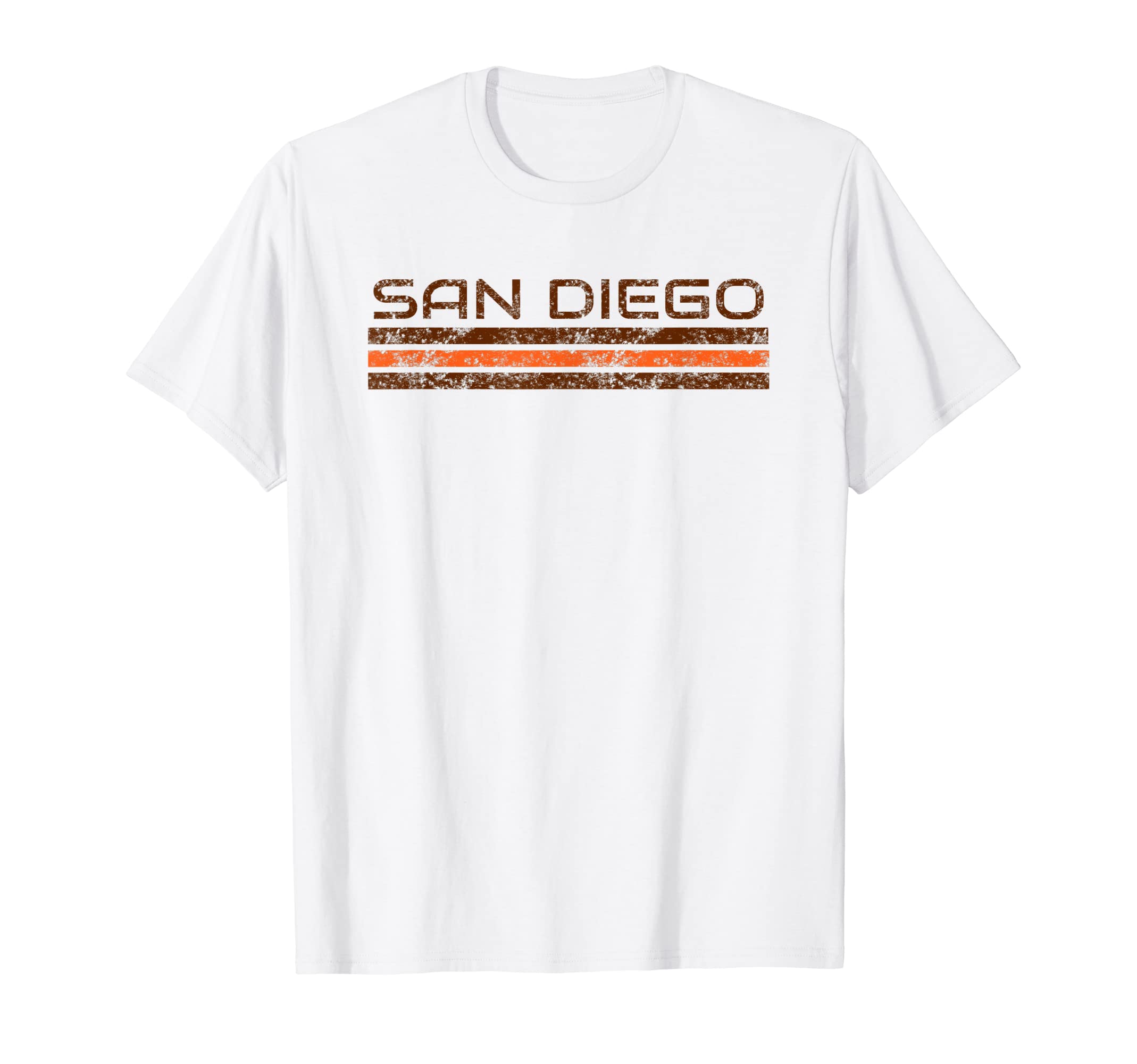 San Diego California Weathered Stripe T-Shirt - Casual Everyday Wear Unisex - T-Shirt, Sweatshirt, Hoodie