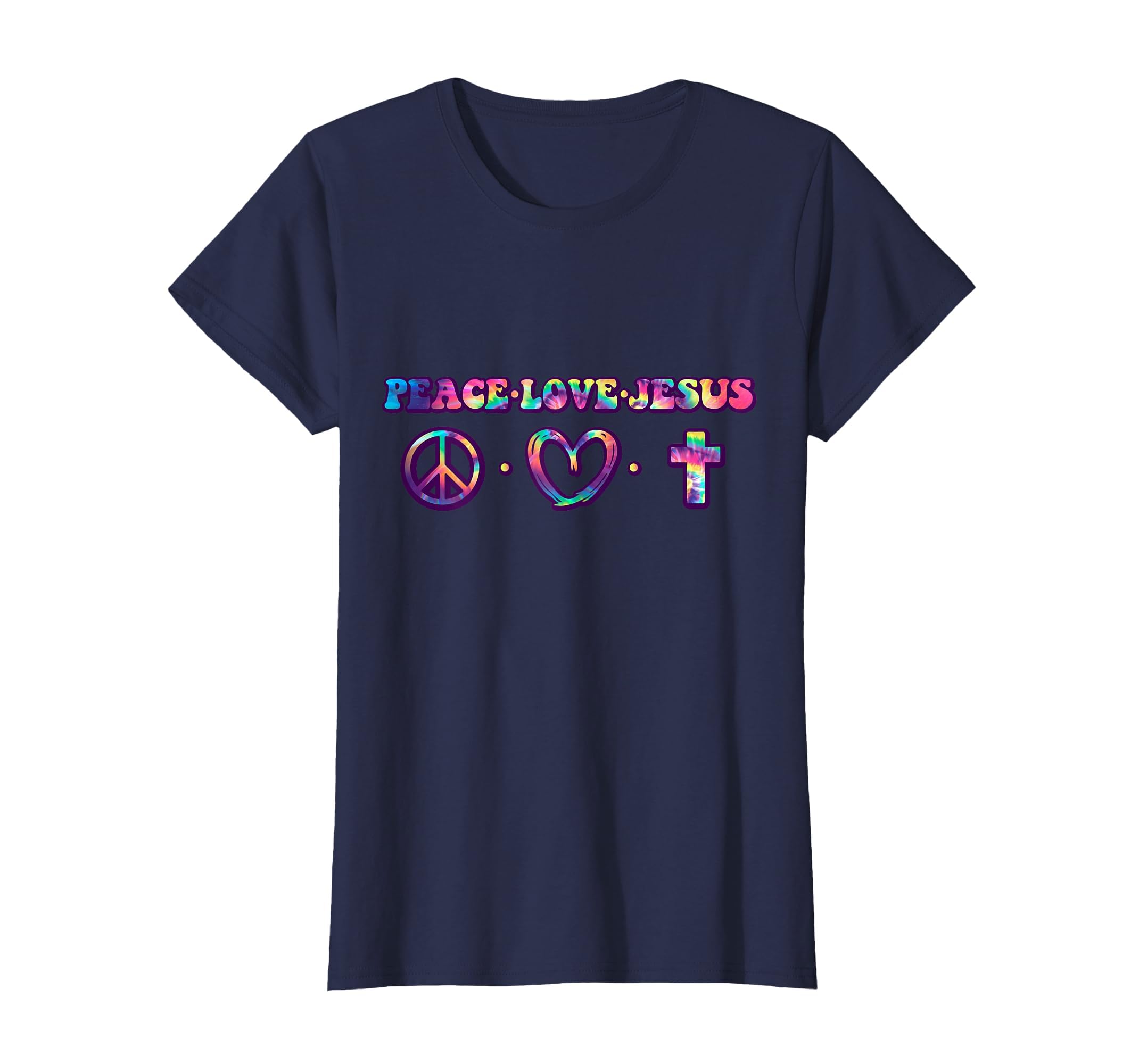 Peace Symbol Love And Jesus Believe T-Shirt - Custom Art Print for Adults - T-Shirt, Sweatshirt, Hoodie