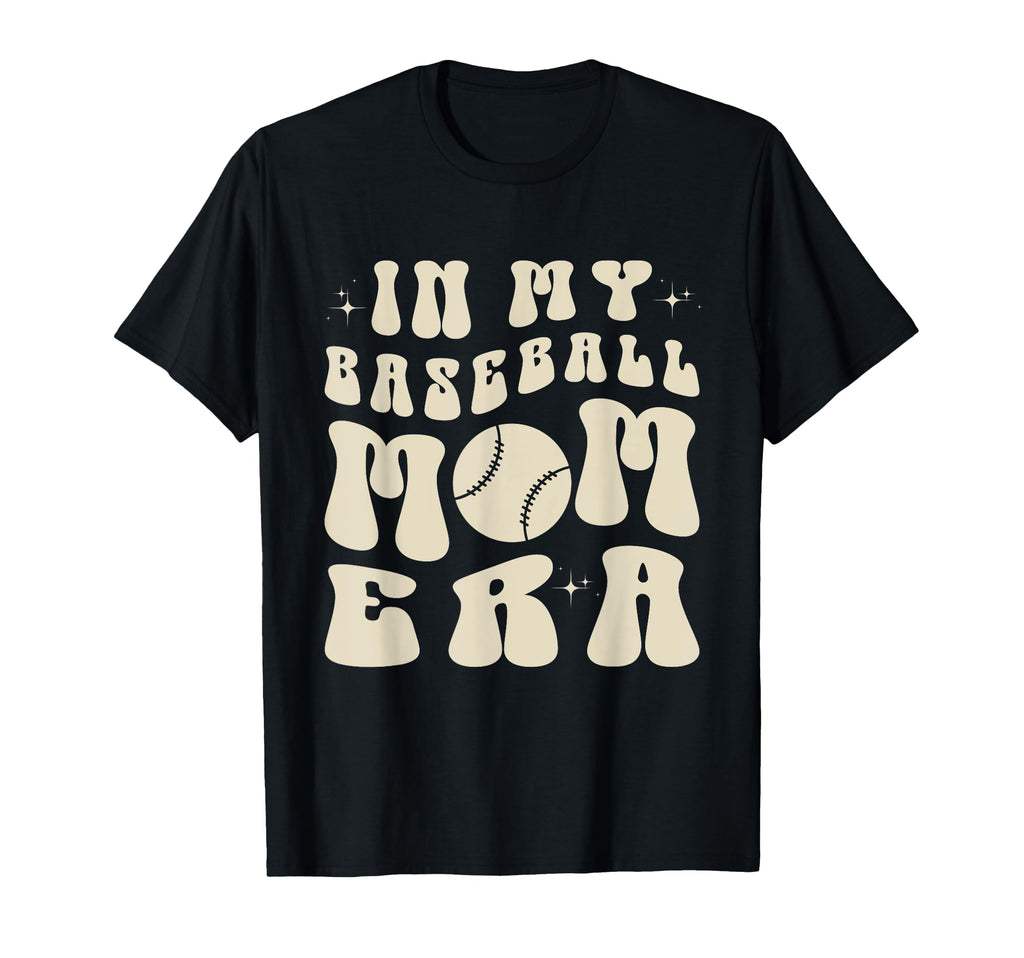 Groovy My Baseball Mom Era T-Shirt - Minimalist Print Men Women - T-Shirt, Sweatshirt, Hoodie