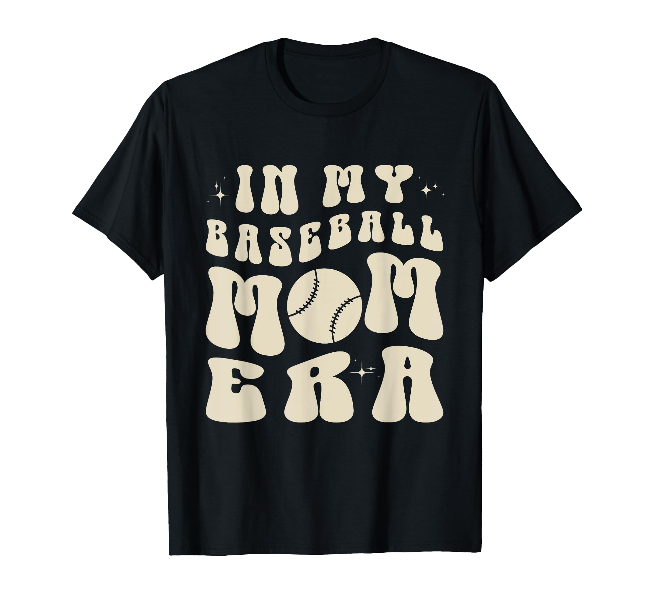 Groovy My Baseball Mom Era T-Shirt - Minimalist Print Men Women - T-Shirt, Sweatshirt, Hoodie