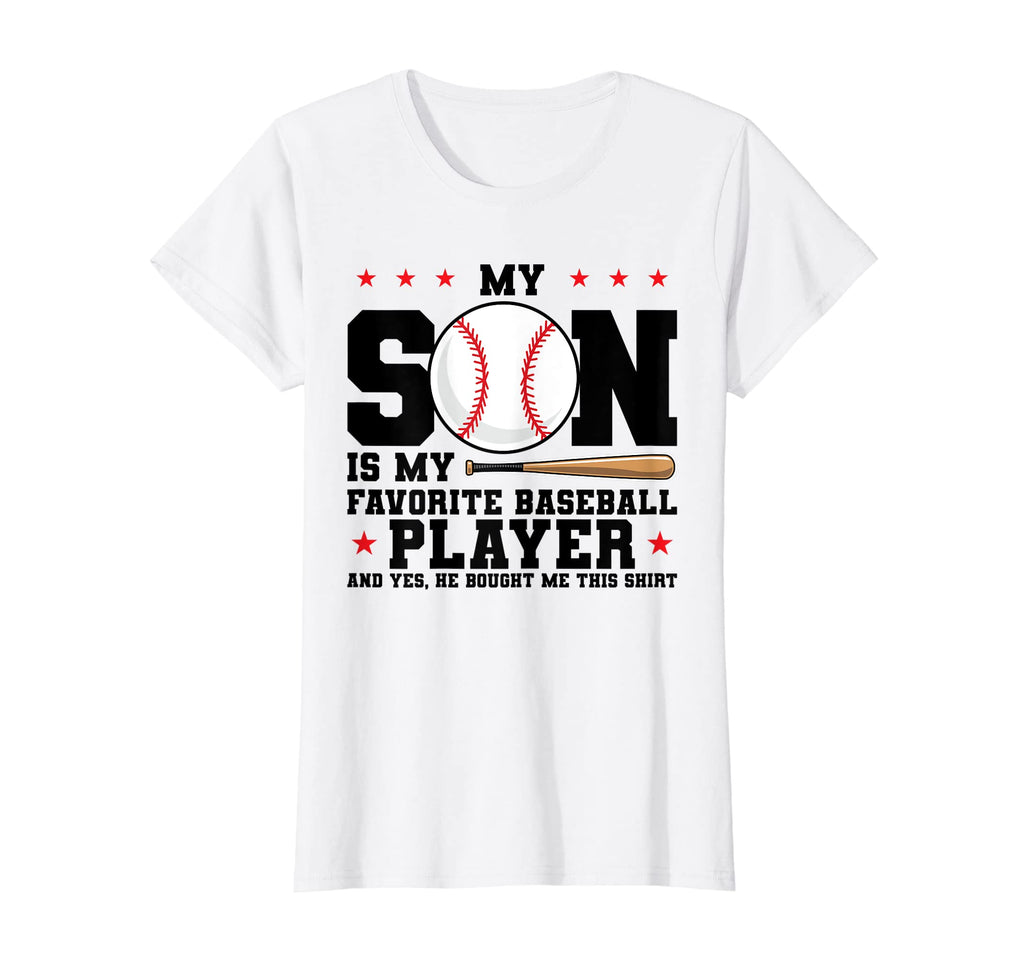 Womens My Son Is My Favorite Baseball T-Shirt - Trendy Graphic Unisex - T-Shirt, Sweatshirt, Hoodie