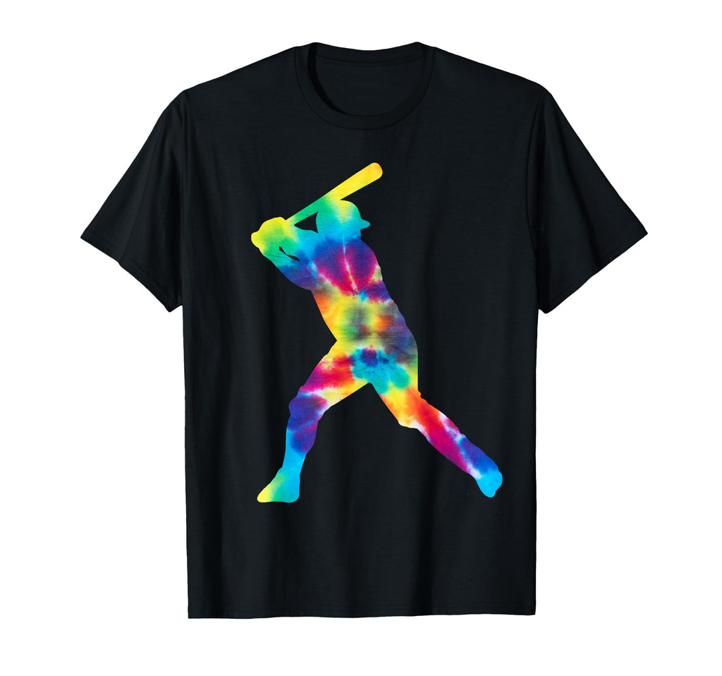 Baseball Fan Tie Dye Batter T-Shirt - Casual Everyday Wear for Adults - T-Shirt, Sweatshirt, Hoodie