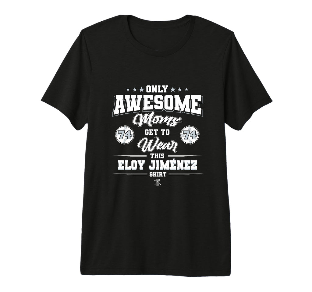 Eloy Jimenez Awesome Moms Tri Blend T-Shirt - Novelty Apparel for Adults - T-Shirt, Sweatshirt, Hoodie
