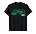 Dublin Ireland Irish Flag Distressed T-Shirt - Custom Art Print Unisex - T-Shirt, Sweatshirt, Hoodie