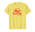 Baseball Softball Mom 11 Number 11 T-Shirt - Custom Art Print Men Women - T-Shirt, Sweatshirt, Hoodie