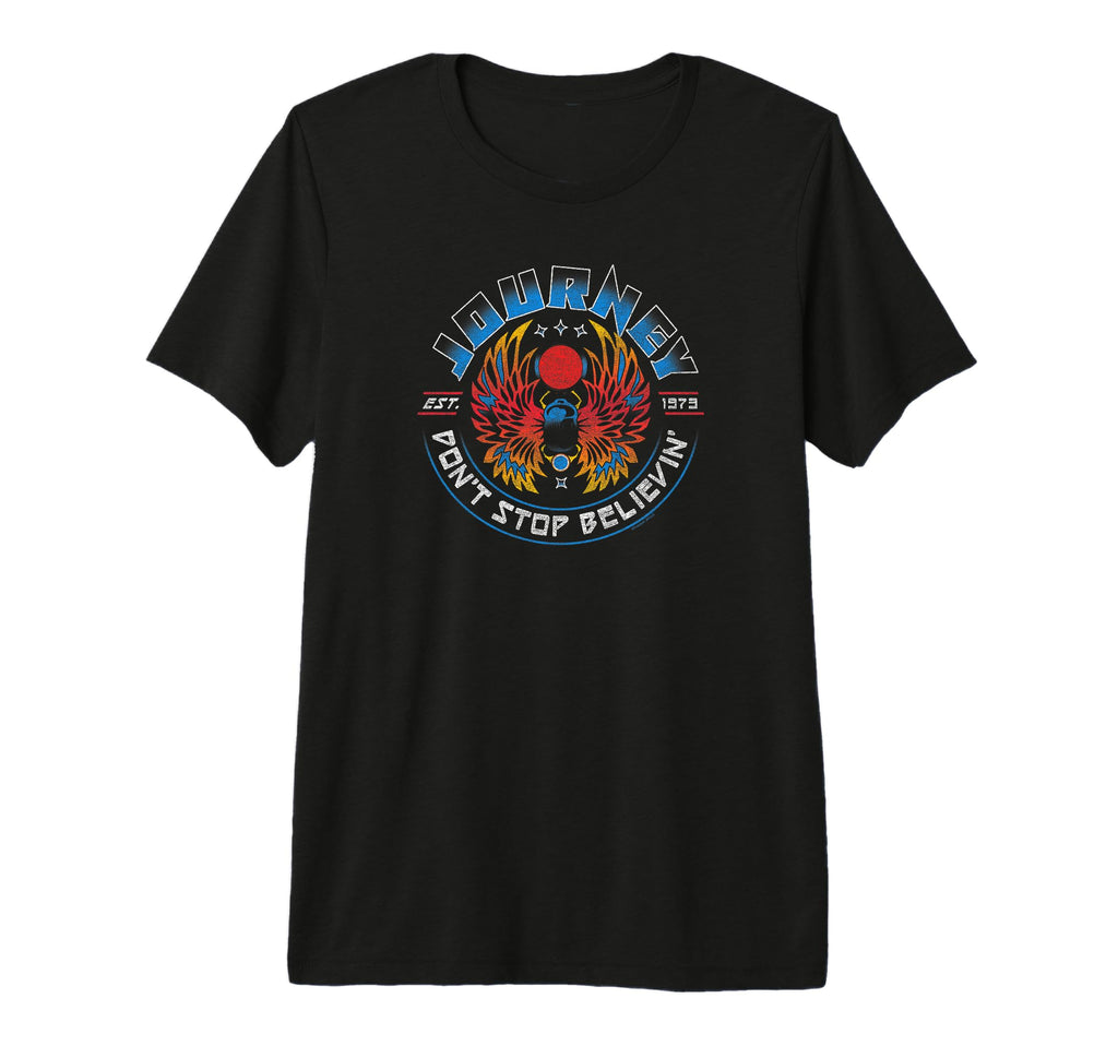Journey Est 1973 Space Beetle Round T-Shirt - Novelty Apparel for Adults - T-Shirt, Sweatshirt, Hoodie