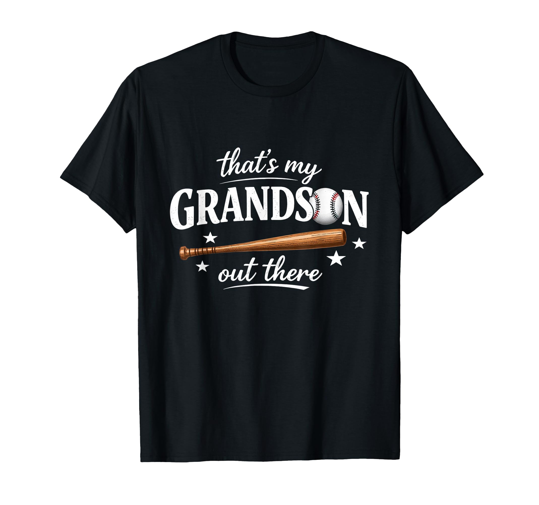 Thats My Grandson Out There Baseball T-Shirt - Trendy Graphic for Adults - T-Shirt, Sweatshirt, Hoodie