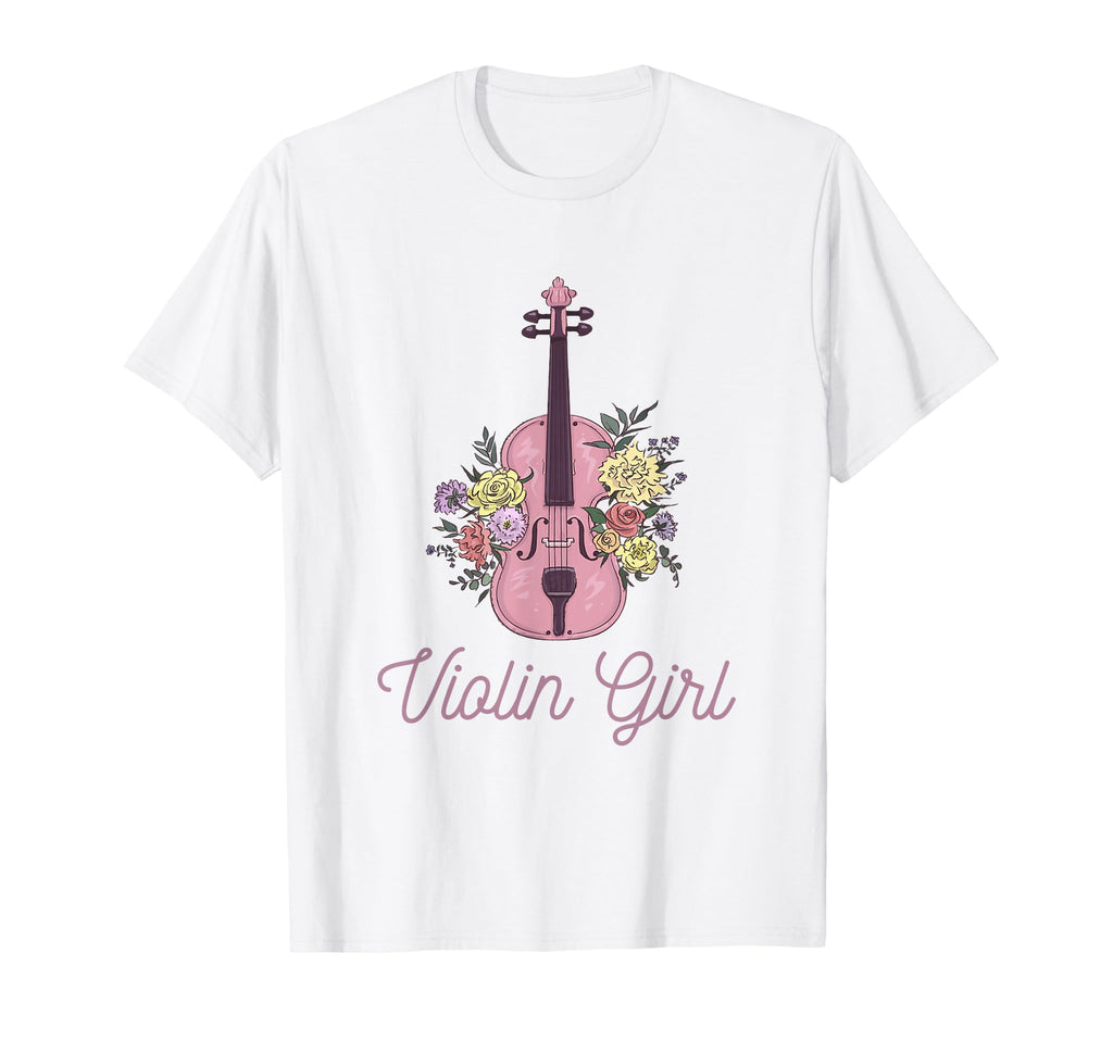 Violin Flowers Accessory Violin T-Shirt - Graphic Print Unisex - T-Shirt, Sweatshirt, Hoodie