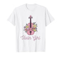 Violin Flowers Accessory Violin T-Shirt - Graphic Print Unisex - T-Shirt, Sweatshirt, Hoodie