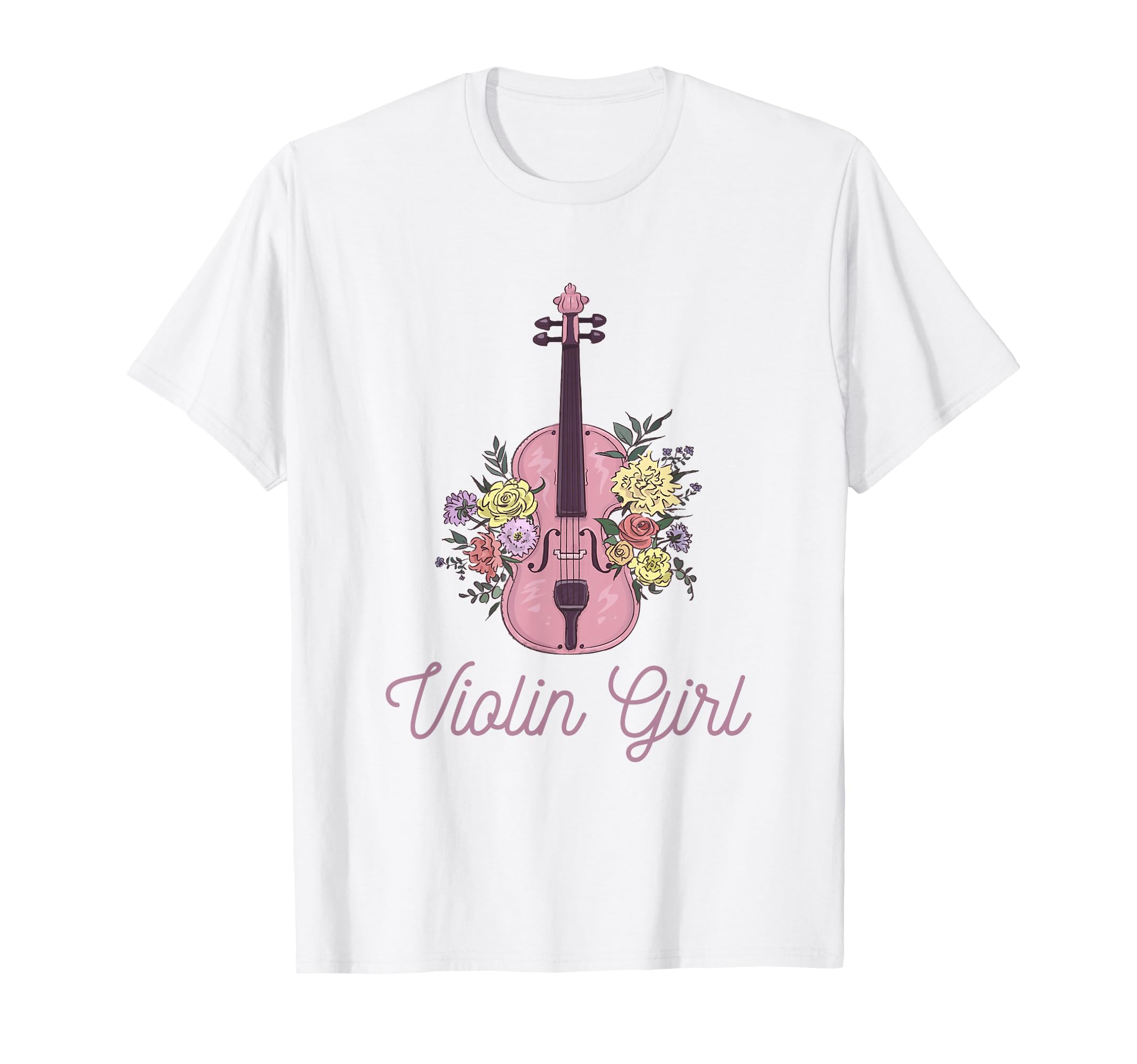 Violin Flowers Accessory Violin T-Shirt - Graphic Print Unisex - T-Shirt, Sweatshirt, Hoodie