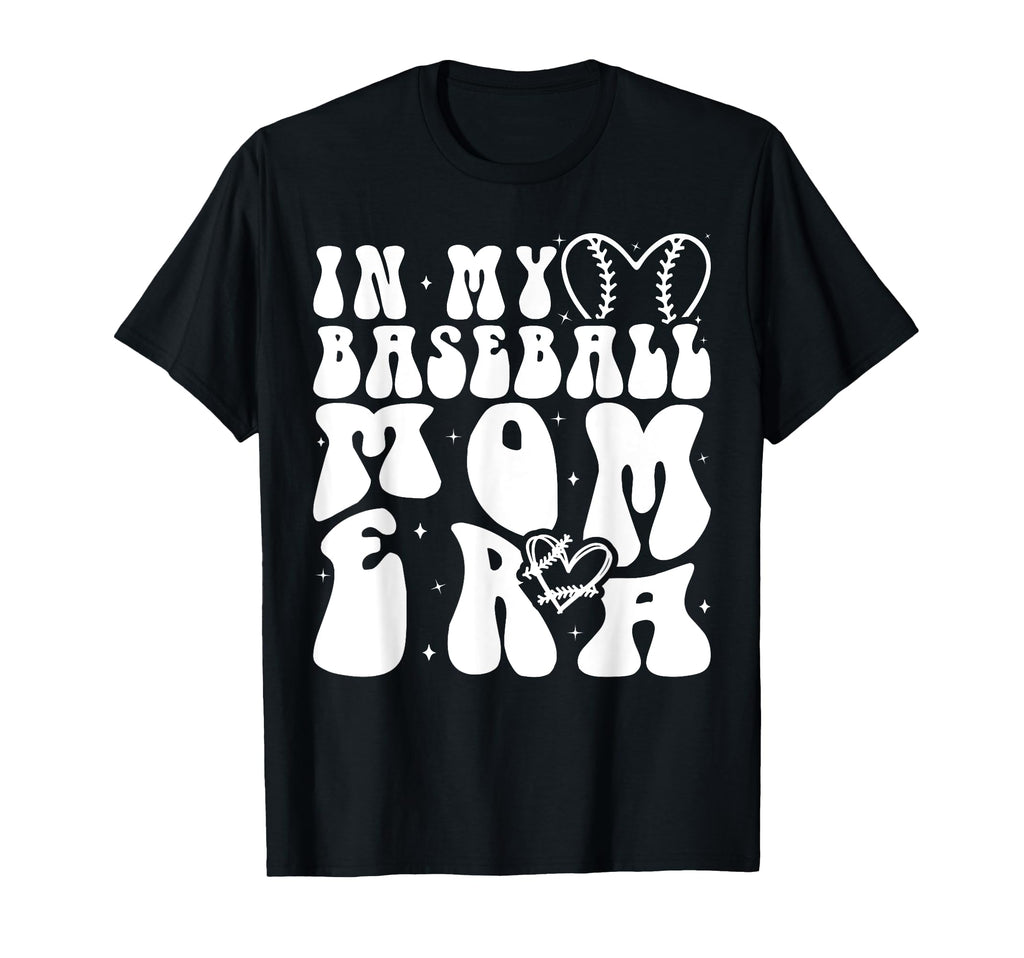 My Baseball Mom Era Groovy Baseball T-Shirt - Streetwear Style for Adults - T-Shirt, Sweatshirt, Hoodie