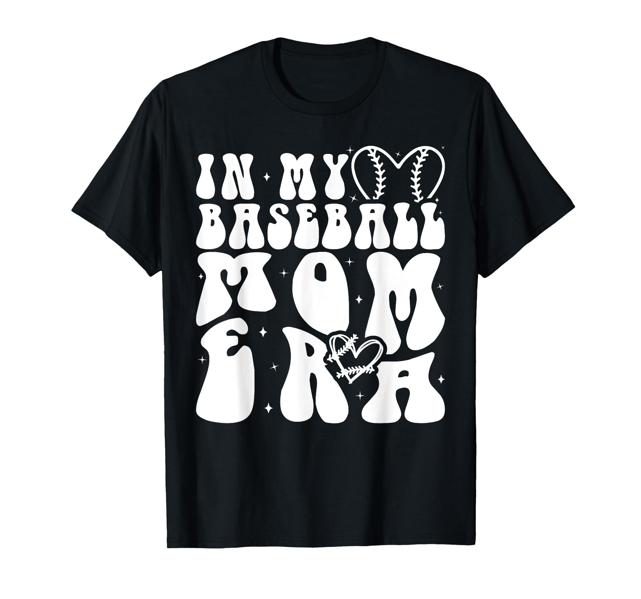 My Baseball Mom Era Groovy Baseball T-Shirt - Streetwear Style for Adults - T-Shirt, Sweatshirt, Hoodie