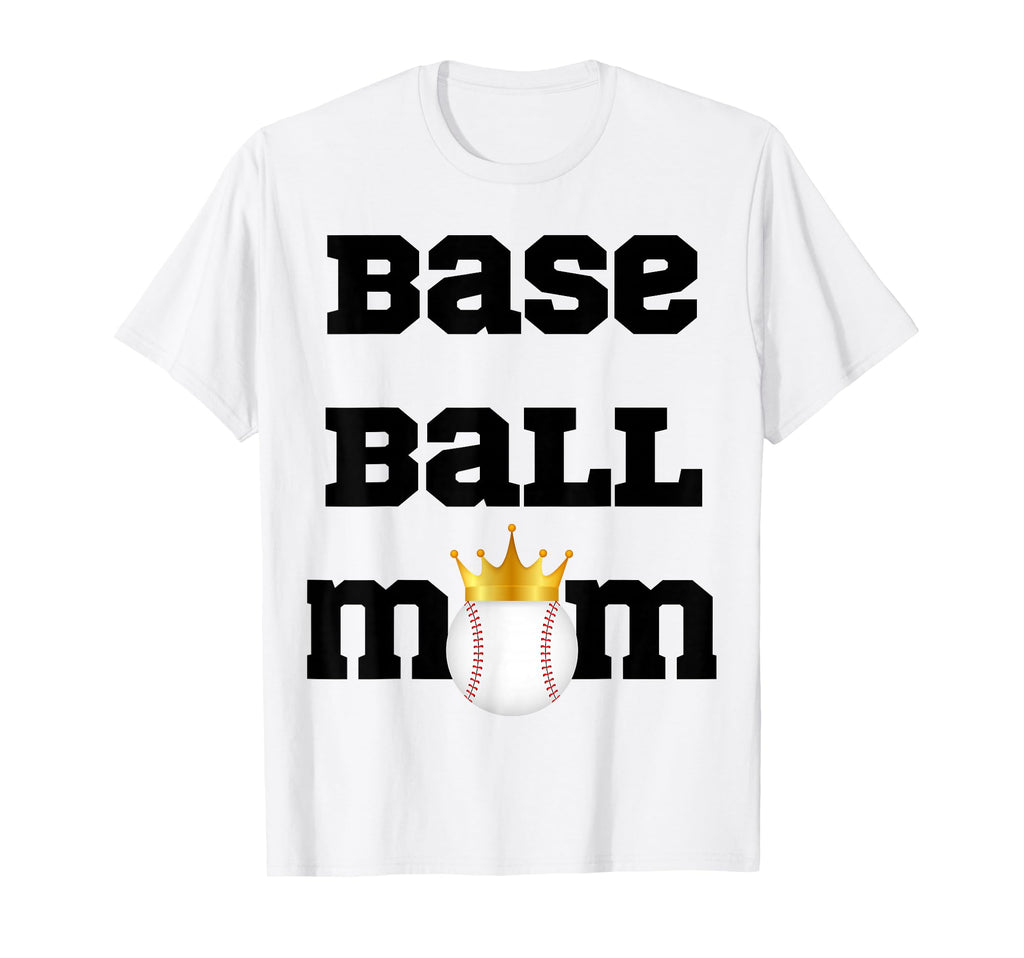 Baseball Mom Sports Mother Funny T-Shirt - Minimalist Print Men Women - T-Shirt, Sweatshirt, Hoodie