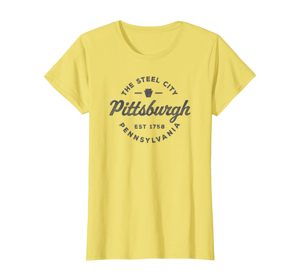Pittsburgh Circle Logo Throwback T-Shirt - Aesthetic Graphic Men Women - T-Shirt, Sweatshirt, Hoodie