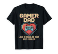 Gaming Fathers Day Gamer Gift Dad Heart T-Shirt - Unique Graphic Unisex - T-Shirt, Sweatshirt, Hoodie