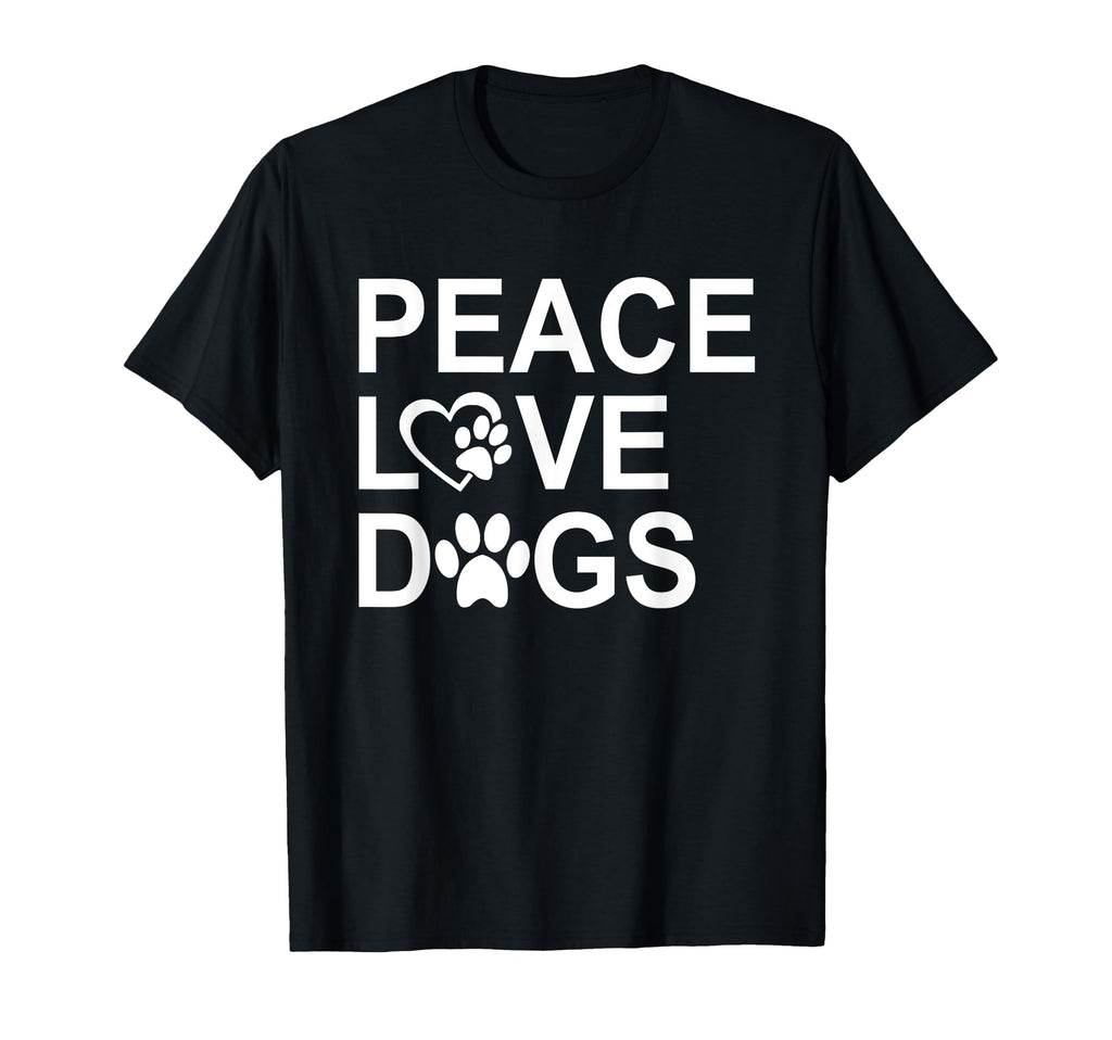 Peace Love Dogs Peace Love Paw Rescue T-Shirt - Novelty Apparel Men Women - T-Shirt, Sweatshirt, Hoodie