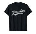 Grandpa Baseball Script Cursive Jersey T-Shirt - Graphic Print for Adults - T-Shirt, Sweatshirt, Hoodie