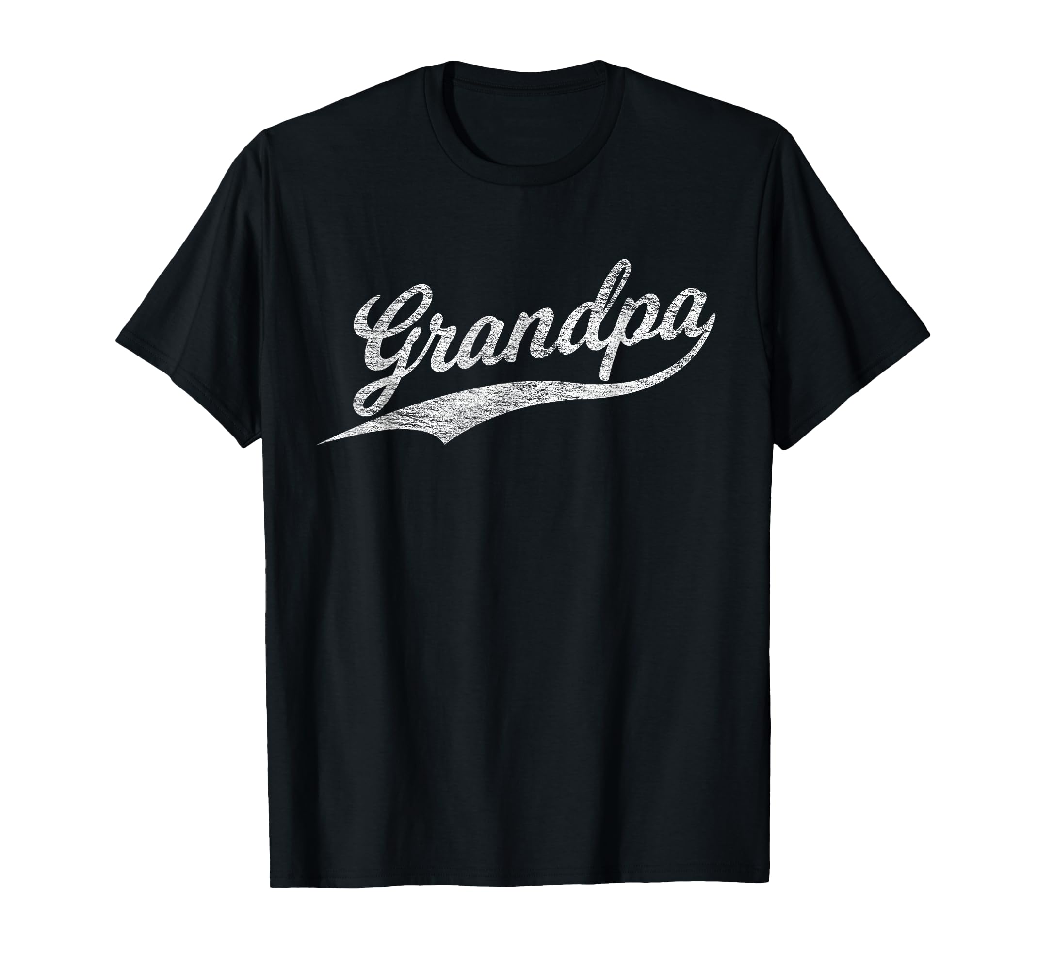 Grandpa Baseball Script Cursive Jersey T-Shirt - Graphic Print for Adults - T-Shirt, Sweatshirt, Hoodie