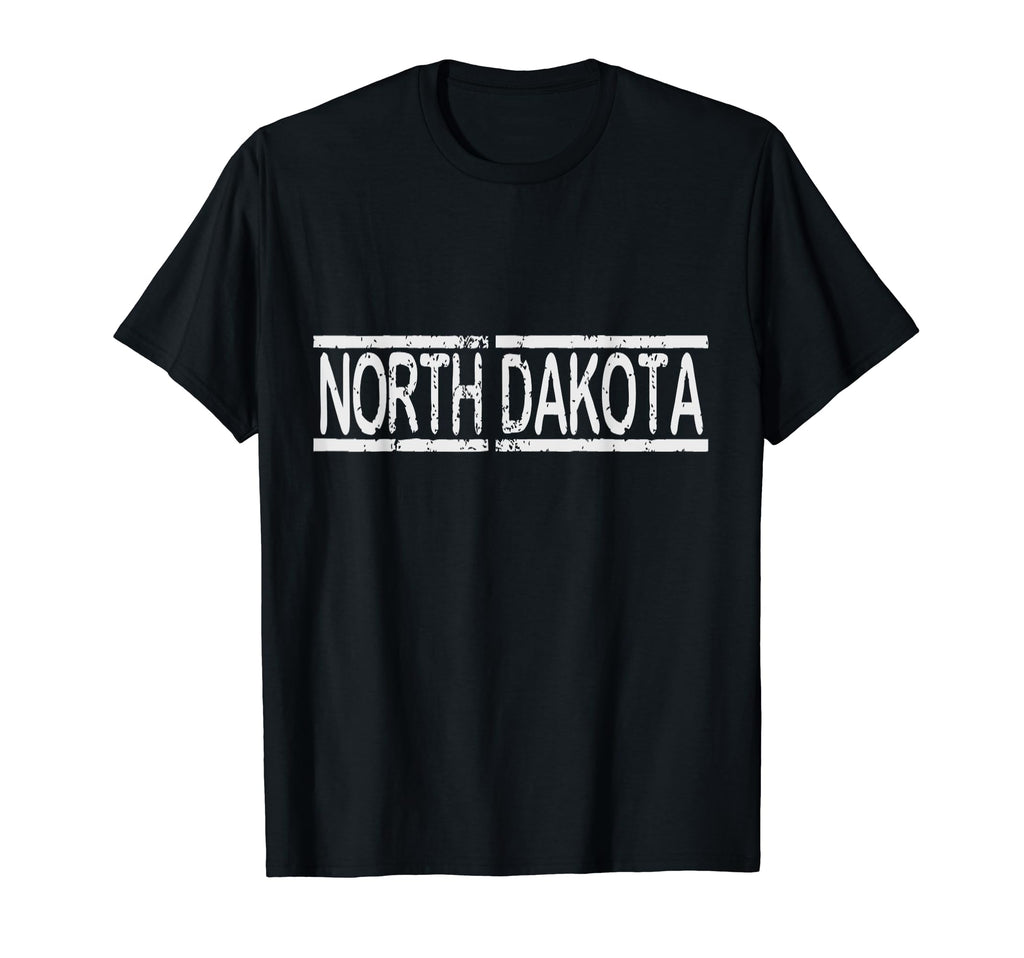 North Dakota Nd Distressed T-Shirt - Fun Novelty Design Men Women - T-Shirt, Sweatshirt, Hoodie