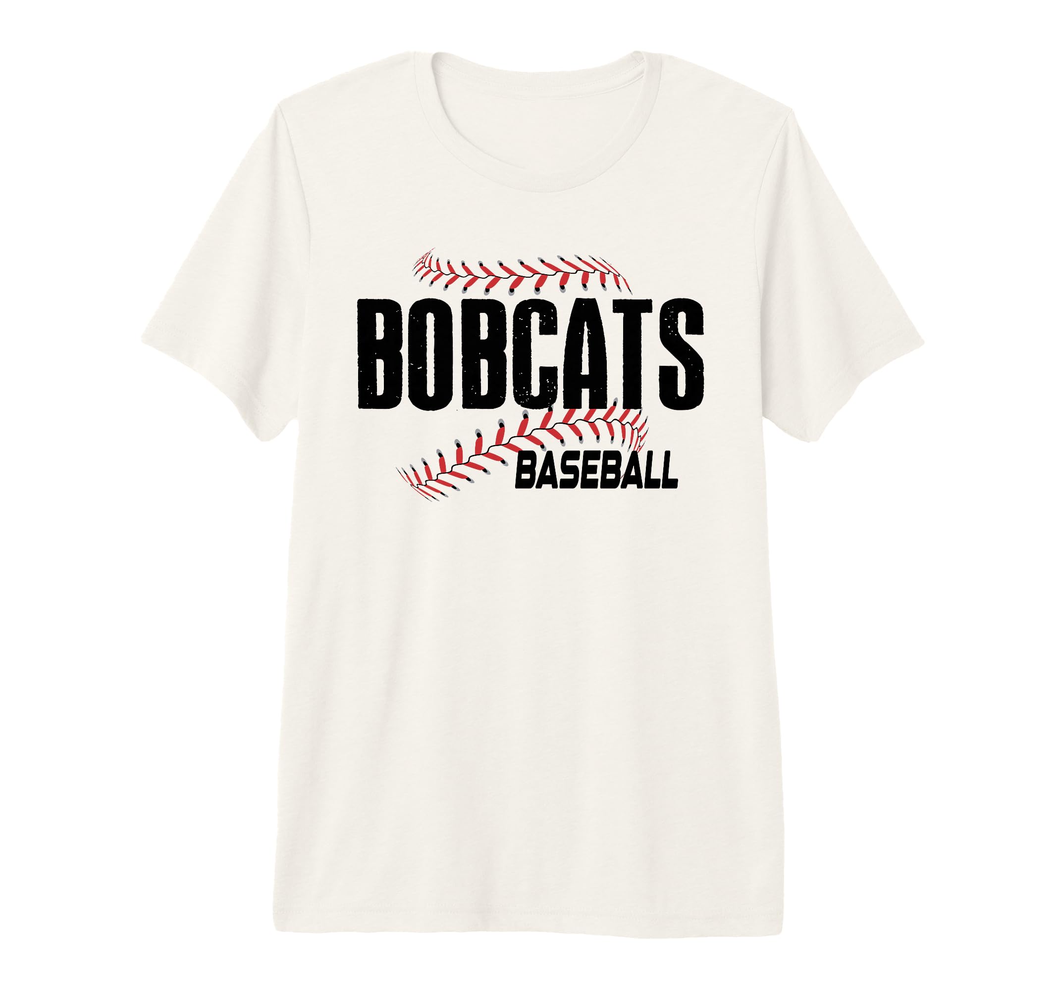 Bobcats Baseball Laces Game Day Mascot T-Shirt - Graphic Print Men Women - T-Shirt, Sweatshirt, Hoodie