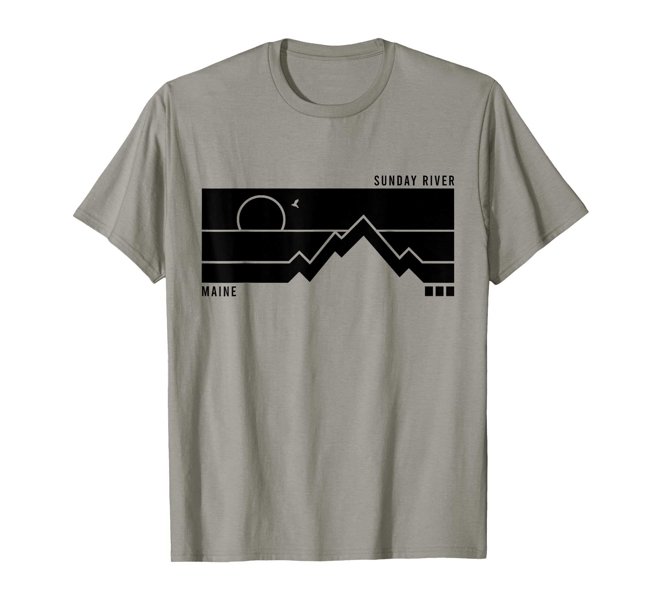 Sunday River Maine Mountains Hiking T-Shirt - Minimalist Print Men Women - T-Shirt, Sweatshirt, Hoodie