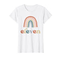 Eleven 11 Year Old Birthday Boho Rainbow T-Shirt - Minimalist Print Unisex - T-Shirt, Sweatshirt, Hoodie