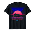 Back To Future 1985 Neon Delorean Sunset T-Shirt - Novelty Apparel Unisex - T-Shirt, Sweatshirt, Hoodie