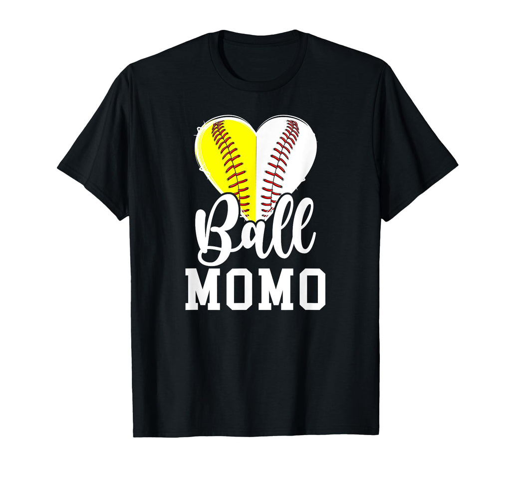 Ball Momo Heart Baseball Softball T-Shirt - Streetwear Style for Adults - T-Shirt, Sweatshirt, Hoodie