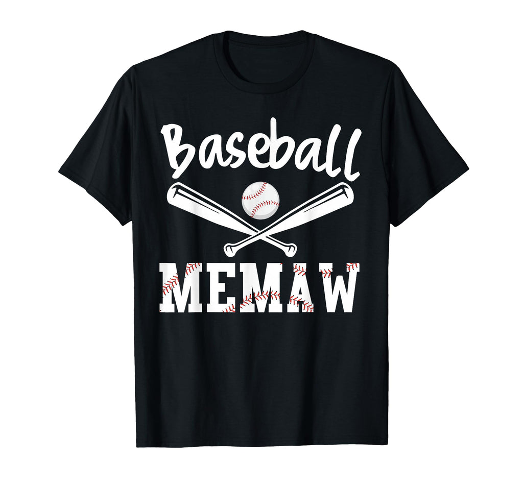 Funny Baseball Memaw Sports Baseball T-Shirt - Custom Art Print for Adults - T-Shirt, Sweatshirt, Hoodie