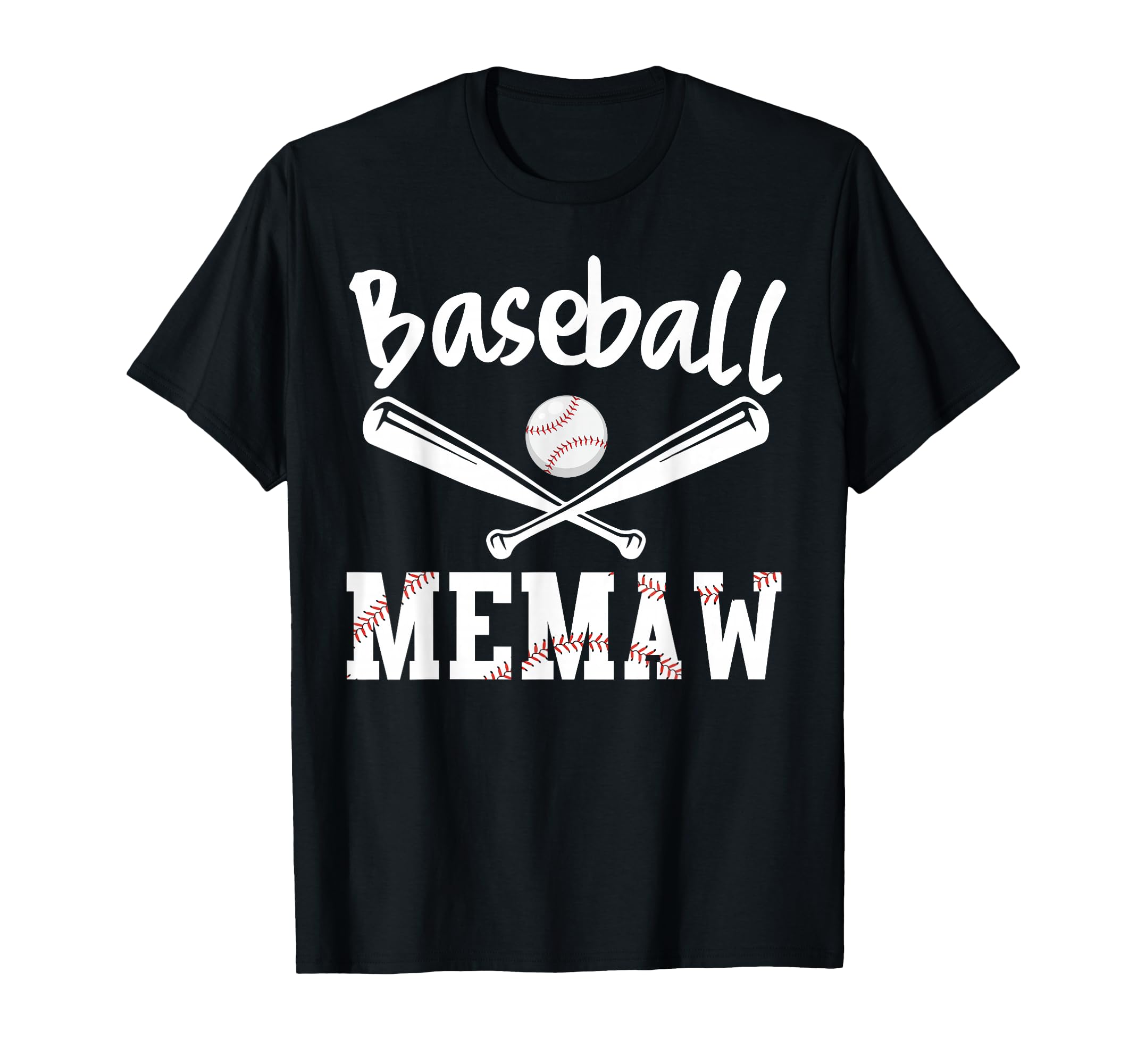 Funny Baseball Memaw Sports Baseball T-Shirt - Custom Art Print for Adults - T-Shirt, Sweatshirt, Hoodie