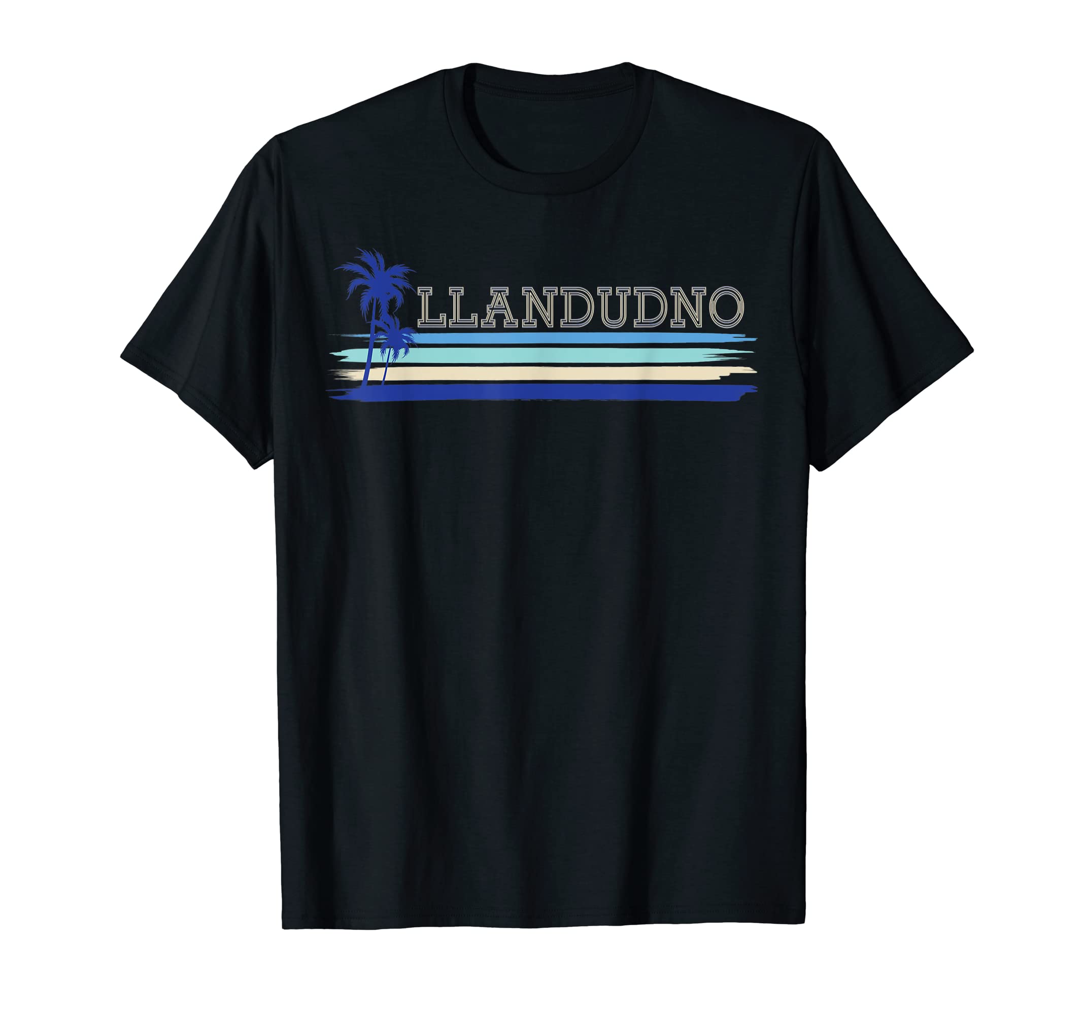 Llandudno Uk Seaside Holiday Surf Palm T-Shirt - Graphic Print for Adults - T-Shirt, Sweatshirt, Hoodie