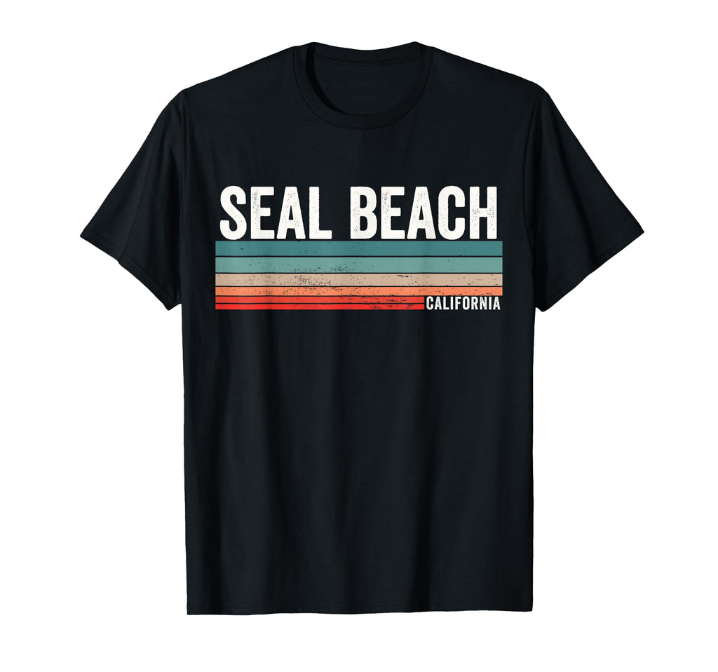 Seal Beach Sunset Seal Beach Ca T-Shirt - Fun Novelty Design for Adults - T-Shirt, Sweatshirt, Hoodie