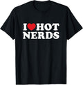 I Love Hot Nerds DK - Adult & Kids T-Shirts, Sweatshirts & Hoodies apparel design preview 1