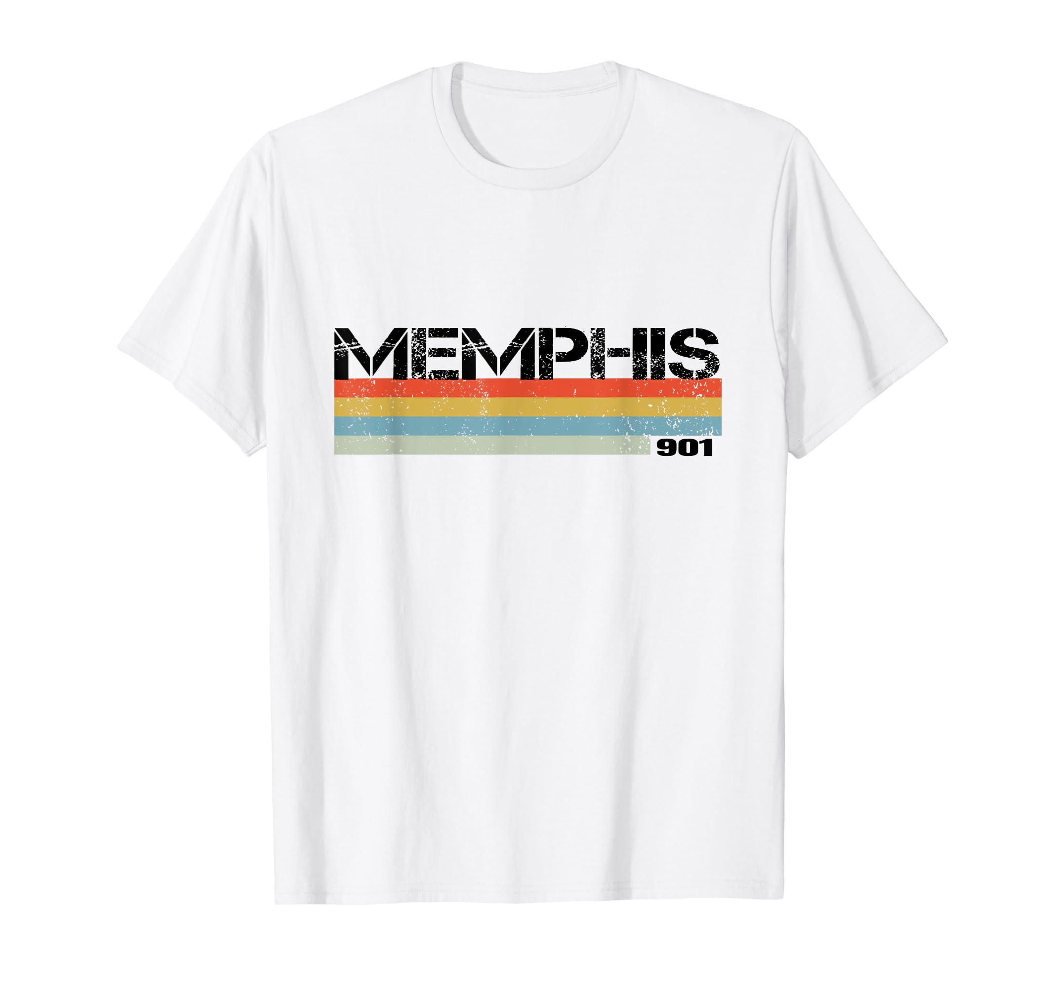 Memphis Area Code 901 Stripes T-Shirt - Minimalist Print for Adults - T-Shirt, Sweatshirt, Hoodie