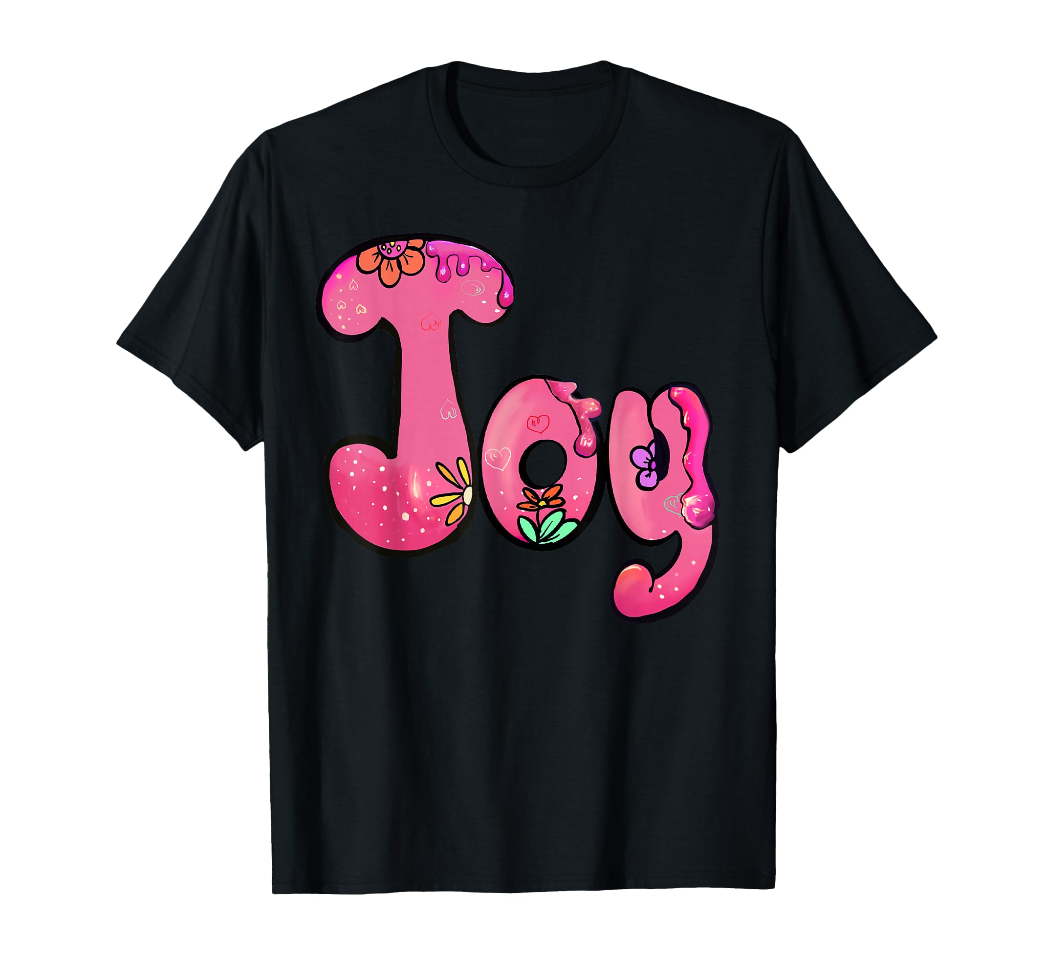 Joy Name Personalized Boho Flower T-Shirt - Novelty Apparel for Adults - T-Shirt, Sweatshirt, Hoodie