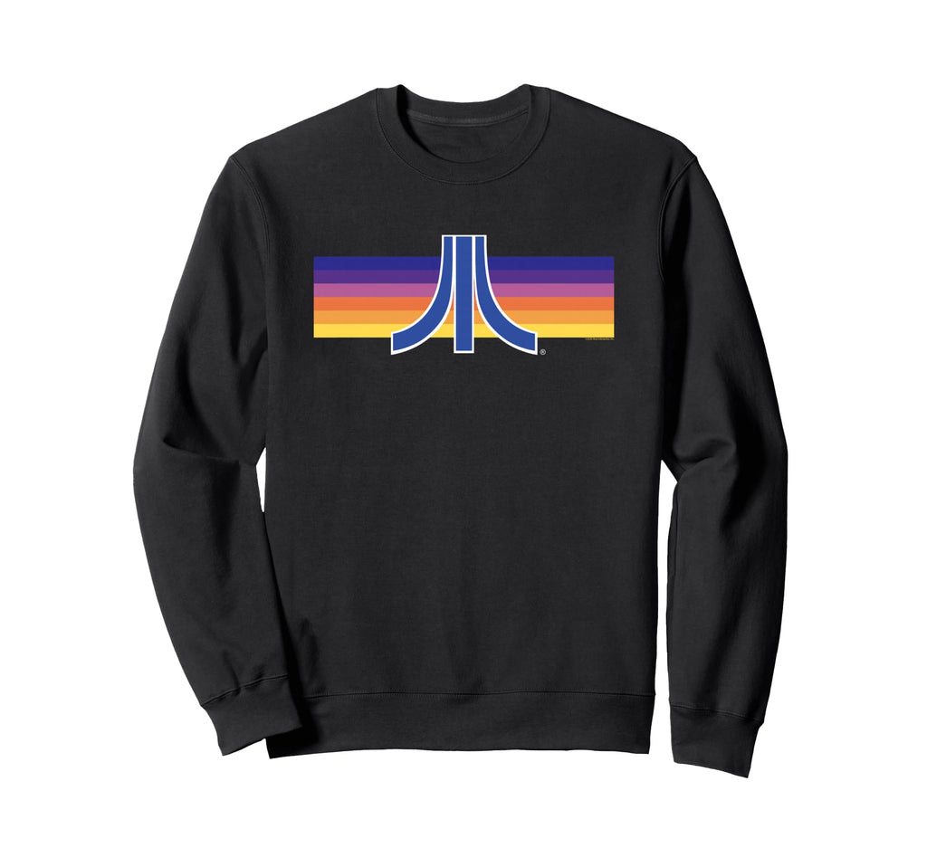 Atari Sunset Gaming Logo Sweatshirt - Aesthetic Graphic Men Women - T-Shirt, Sweatshirt, Hoodie