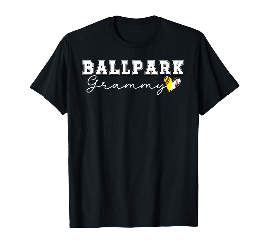 Ballpark Grammy Grandma Softball T-Shirt - Fun Novelty Design Unisex - T-Shirt, Sweatshirt, Hoodie