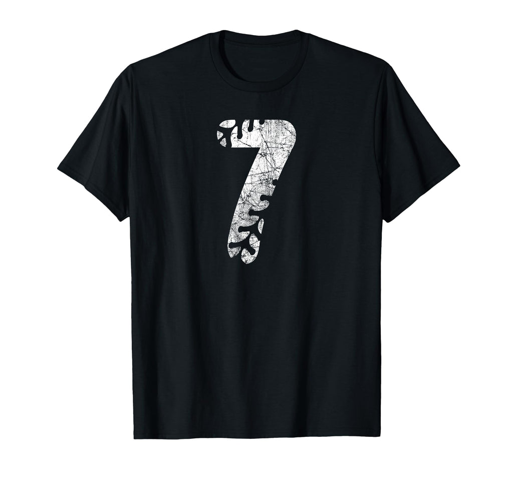 Baseball Softball Mom 7 Number 7 Distressed T-Shirt - Graphic Print Unisex - T-Shirt, Sweatshirt, Hoodie