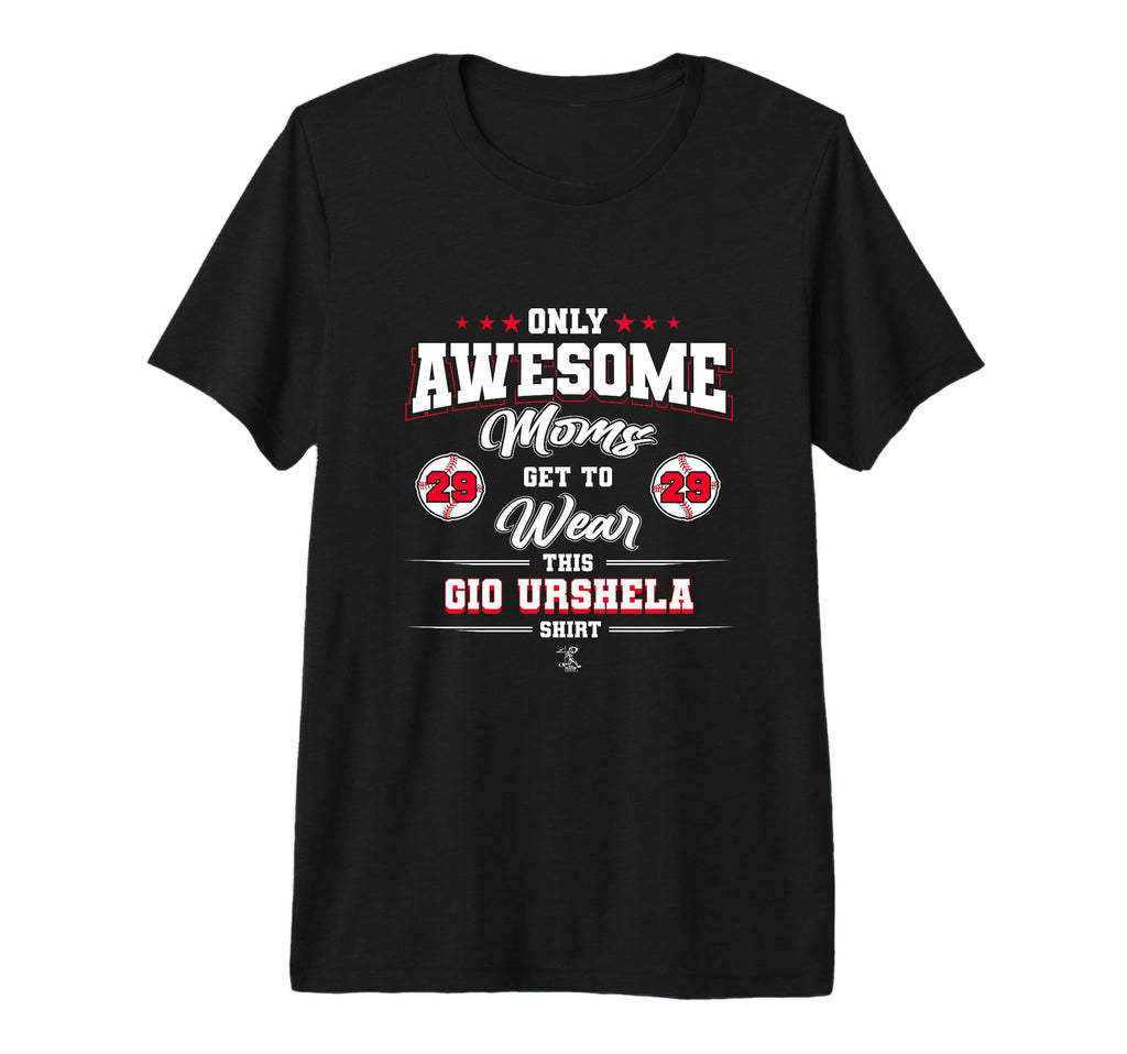 Gio Urshela Awesome Moms Tri Blend T-Shirt - Minimalist Print for Adults - T-Shirt, Sweatshirt, Hoodie