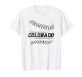 Colorado Baseball State Pride Team T-Shirt - Minimalist Print for Adults - T-Shirt, Sweatshirt, Hoodie