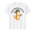 Outnumbered Funny Mom Cat Mothers T-Shirt - Casual Everyday Wear Men Women - T-Shirt, Sweatshirt, Hoodie