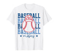 Baseball Vibes Groovy Sport Season Team T-Shirt - Custom Art Print Unisex - T-Shirt, Sweatshirt, Hoodie