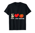Peace Love Tomatoes T-Shirt - Custom Art Print Unisex - T-Shirt, Sweatshirt, Hoodie