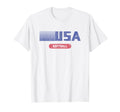 Usa 2020 Team American Softball T-Shirt - Custom Art Print Men Women - T-Shirt, Sweatshirt, Hoodie