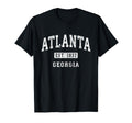 Atlanta Georgia Ga Athletic Sports T-Shirt - Fun Novelty Design for Adults - T-Shirt, Sweatshirt, Hoodie