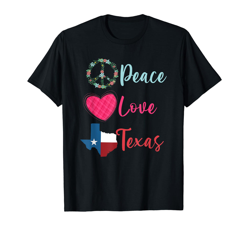 Texas Flag Us State Patriotic Hippie T-Shirt - Graphic Print for Adults - T-Shirt, Sweatshirt, Hoodie