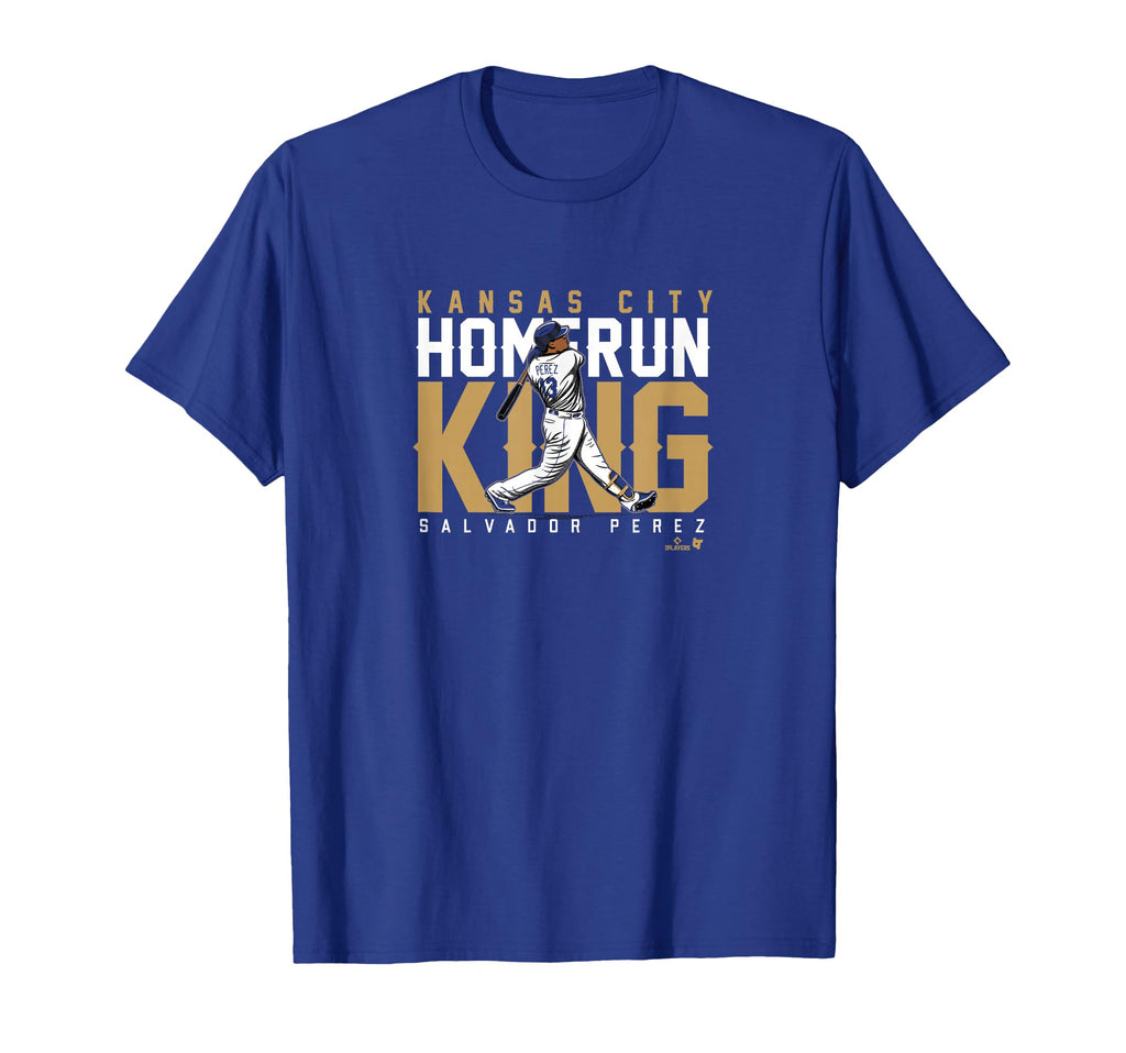 Salvador Perez Kc Home Run King T-Shirt - Streetwear Style for Adults - T-Shirt, Sweatshirt, Hoodie