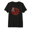Baseball Mom Life Skeleton Sunglasses Tri T-Shirt - Trendy Graphic Unisex - T-Shirt, Sweatshirt, Hoodie