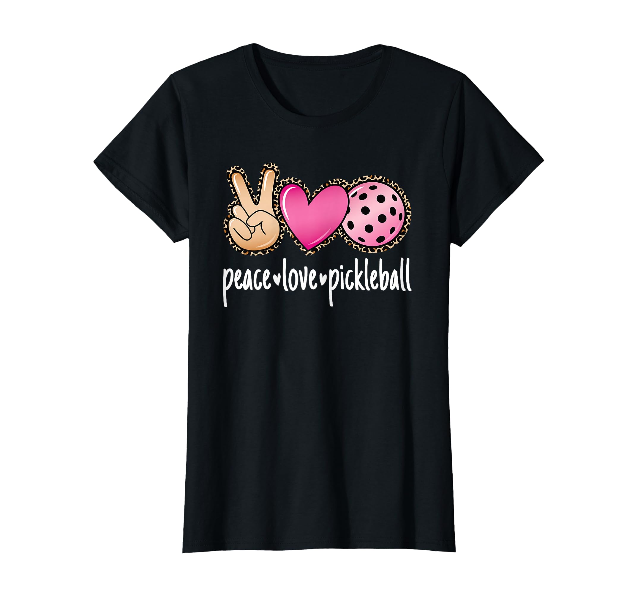 Peace Love Pickleball Pickleball Lover T-Shirt - Graphic Print for Adults - T-Shirt, Sweatshirt, Hoodie