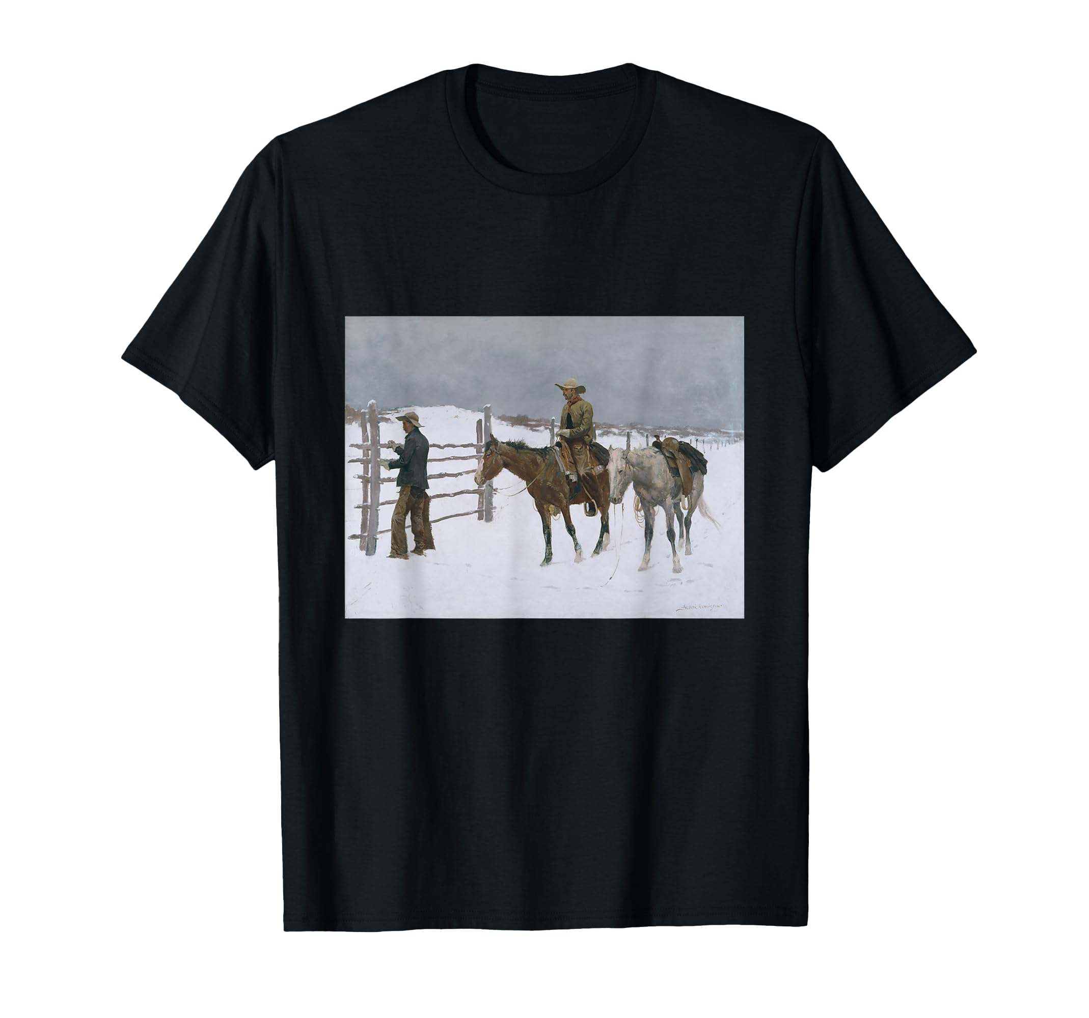 Frederic Remingtons Fall Cowboy T-Shirt - Aesthetic Graphic Men Women - T-Shirt, Sweatshirt, Hoodie